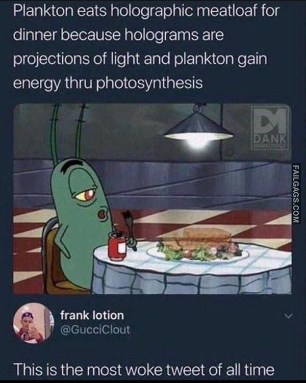 Plankton Eats Holographic Meatloaf