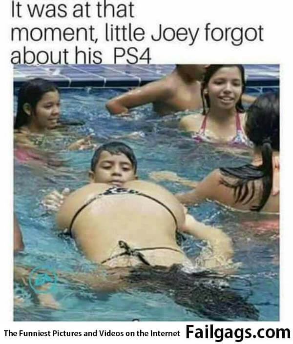 It Was at That Moment Little Joey Forgot About His Ps4 Meme