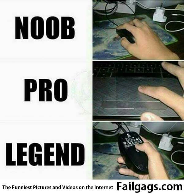 Noob Pro Legend Meme