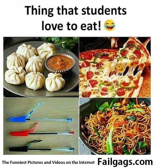 Thing That Students Love to Eat Meme