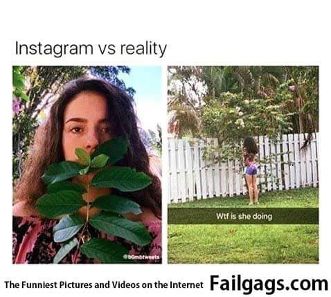Instagram Vs Reality Wtf Is She Doing Meme