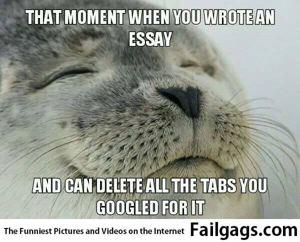 That Moment When You Wrote an Essay and Can Delete All the Tabs You Googled for It Meme