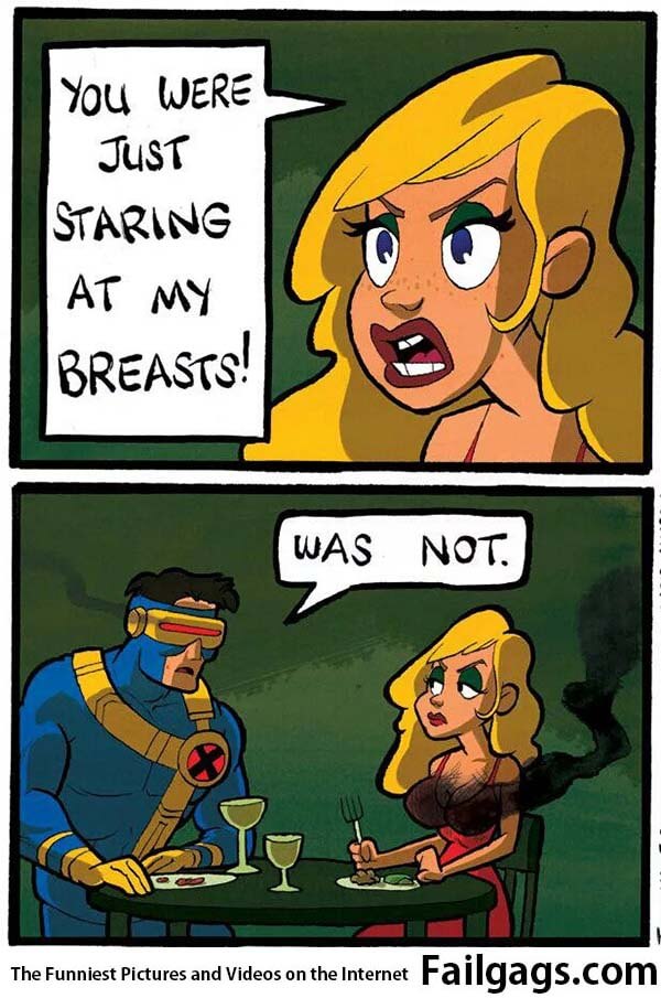 You Were Just Staring at My Breasts! Was Not Meme