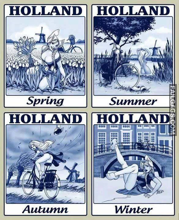 Holland Spring Holland Summer Holland Autumn Holland Winter Meme