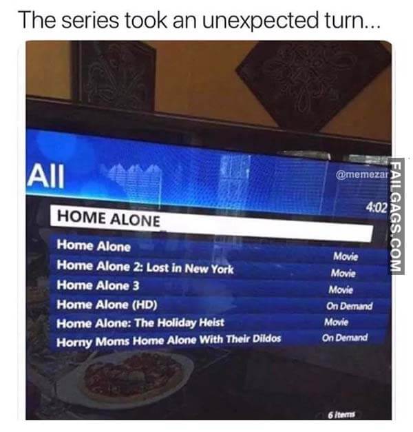 The Series Took An Unexpected Turn Home Alone Horny Moms Home Alone With Their Dildos Meme