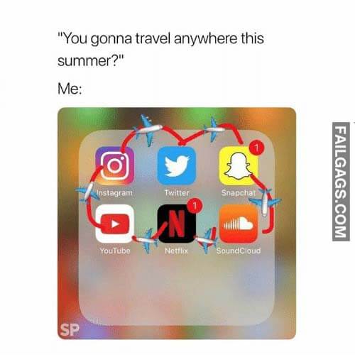 You Gonna Travel Anywhere This Summer? Me Social Media Meme