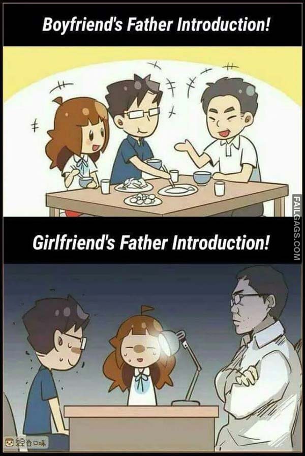 Boyfriends Father Introduction Girlfriend's Father Introduction Meme