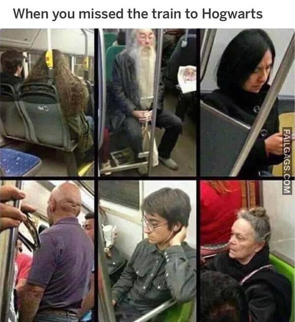 When You Missed The Train To Hogwarts Meme