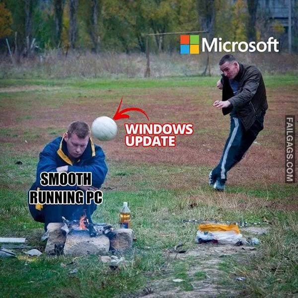 Smooth Running Pc Microsoft Windows Update Meme