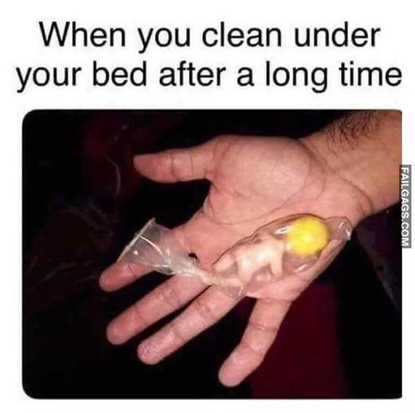 When You Clean Under Your Bed After A Long Time Meme