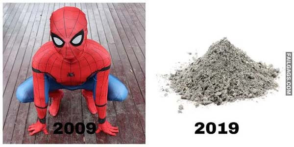 Spider-Man 10 Years Challenge Meme