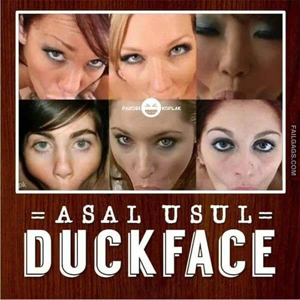 Asal Usul Duck Face Meme