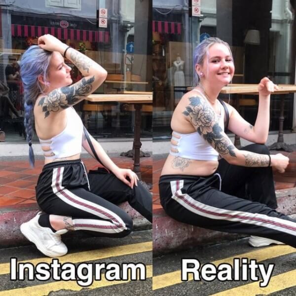 Girls on Instagram Vs. Real Life Photos That Are Too Real 4