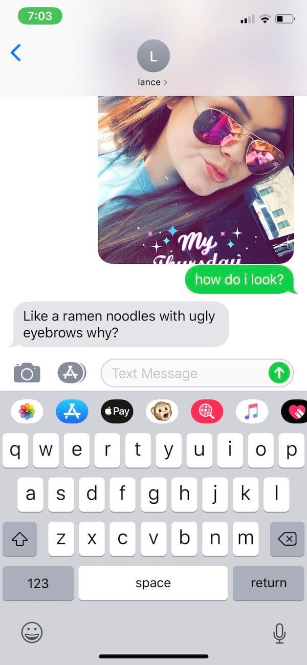 Never Ask Your Brother How You Look 