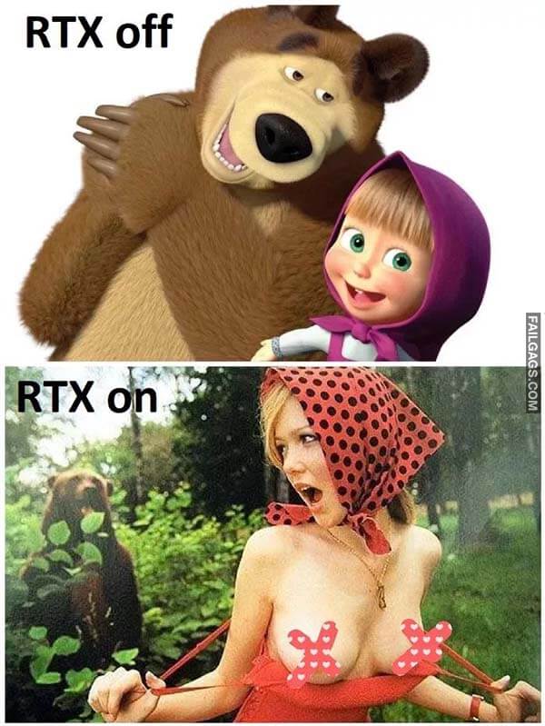 Rtx Off Vs Rtx on Meme