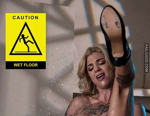 Caution Wet Floor Meme