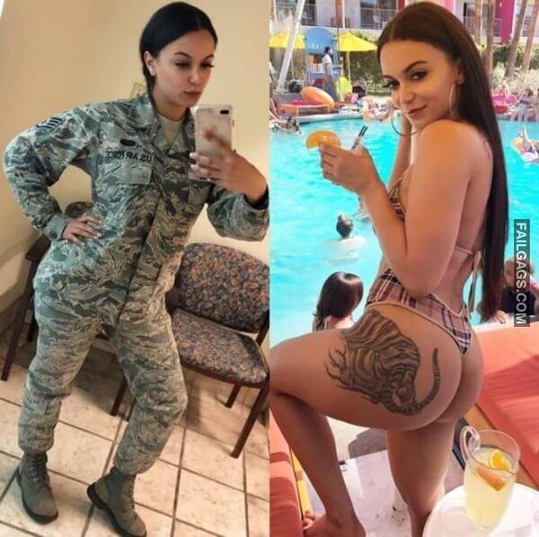Beautiful Badasses Girls in and Out of Uniform 