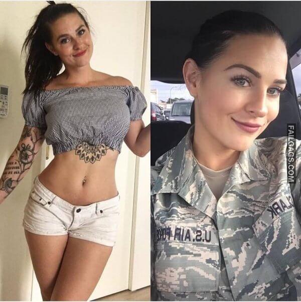 Beautiful Badasses Girls in and Out of Uniform 
