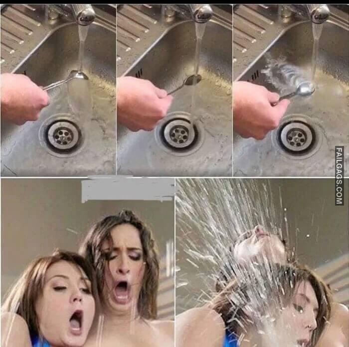 When Youre Washing a Spoon in the Sink Meme