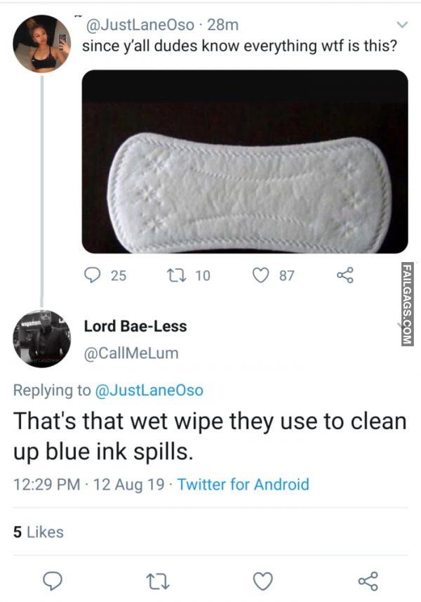 Sanitary Napkin Is Just Wet Wipes
