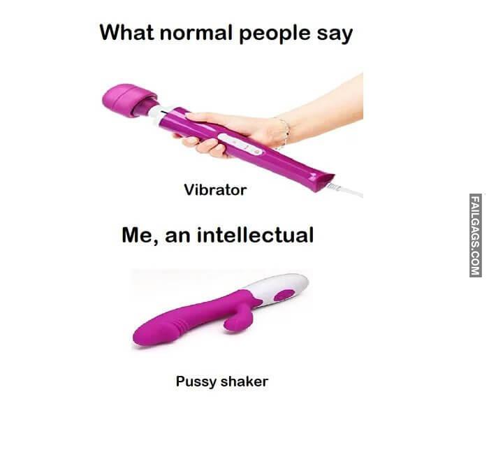 What Normal People Say Vibrator Me an Intellectual Pussy Shaker Memes