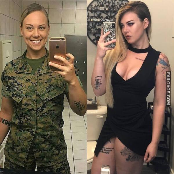   Sexy Badass Girls in and Out of Uniform