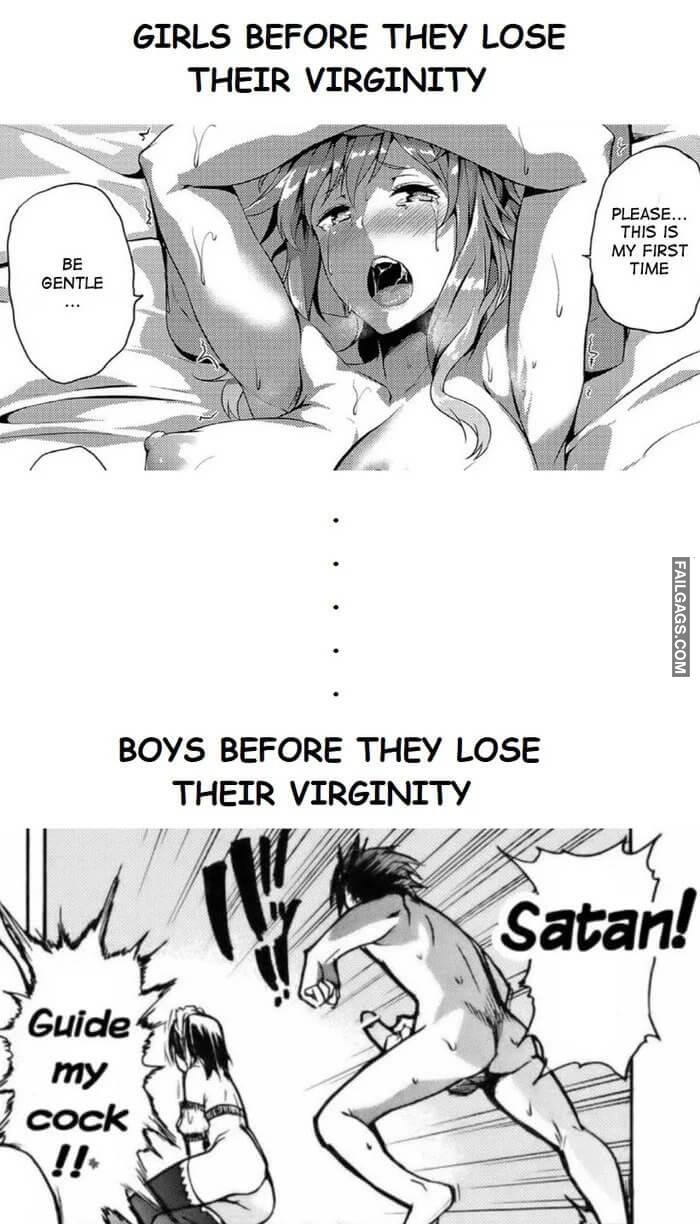 Girls Vs Boys Before They Lose Their Virginity Girls Before They Lose Their Virginity Be Gentle Please This is My First Time Boys Before They Lose Their Virginity Guide My Cock Satan Memes