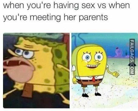 When Youre Having Sex Vs When Youre Meeting Her Parents Know the Difference Memes