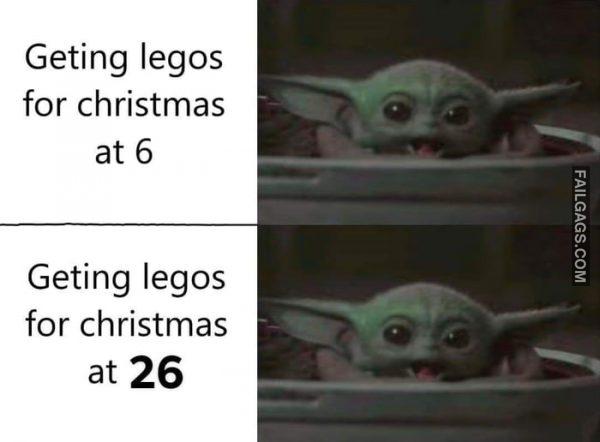 Getting Legos for Christmas at 6 Getting Legos for Christmas at 26 Getting Legos for Christmas at 6 Vs 26