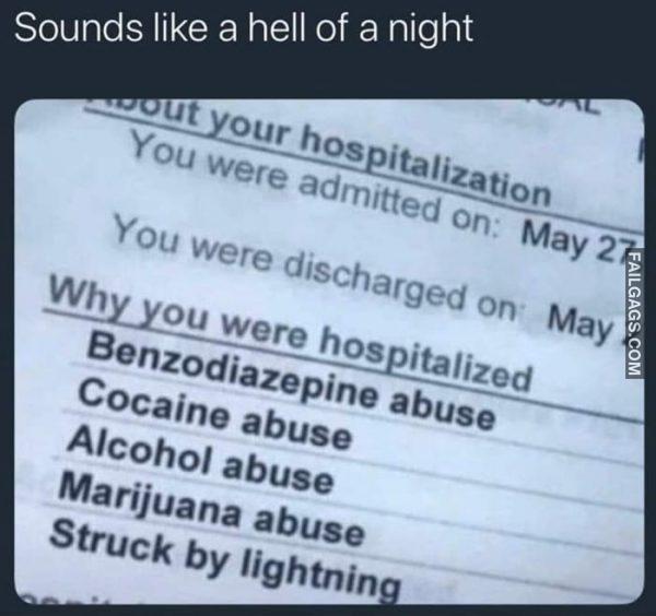 Why You Were Hospitalized