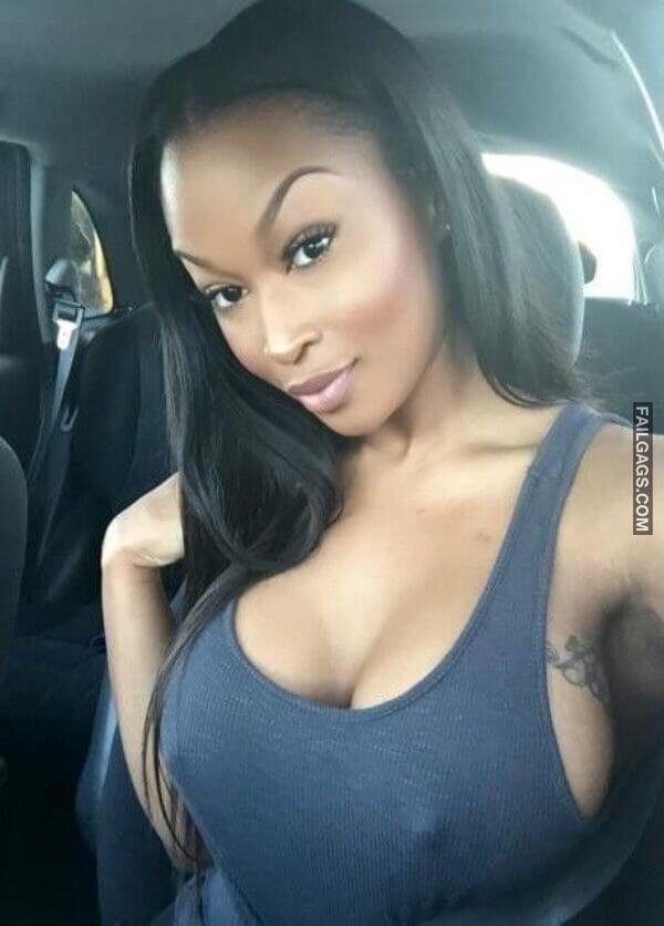 Hot Girls With Huge Boobs Car Selfie 10