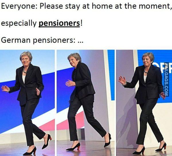 Everyone: Please Stay at Home at the Moment, Especially Pensioners! German Pensioners Memes