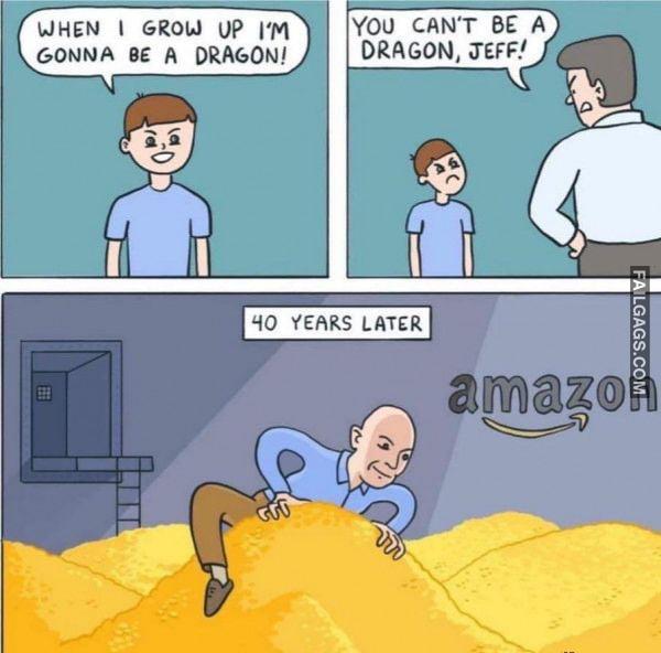 When I Grow Up I'm Gonna Be a Dragon! You Cant Be a Dragon Jeff! 40 Years Later Amazon Memes