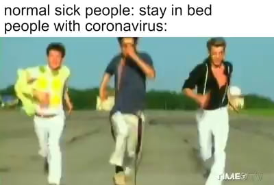 Normal Sick People: Stay in Bed People With Coronavirus