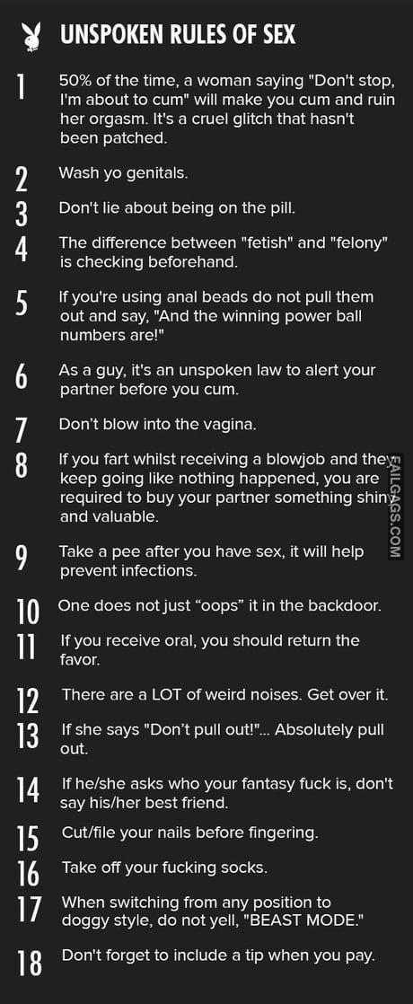Unspoken Rules of Sex Memes