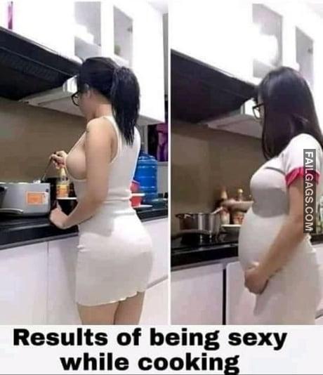 Results of Being Sexy While Cooking Memes