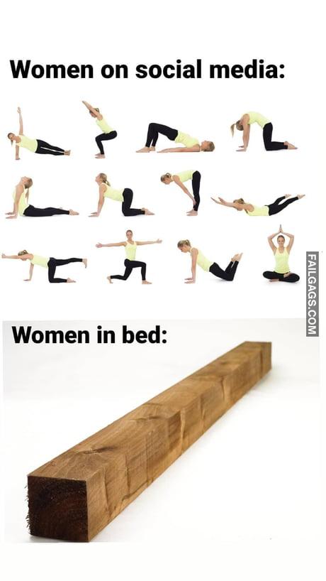 Women on Social Media Vs Women in Bed Memes