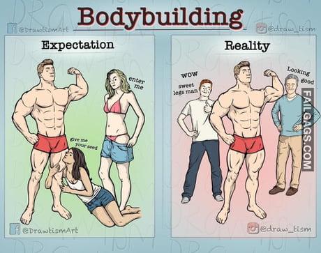 Bodybuilding Expectation Reality Memes