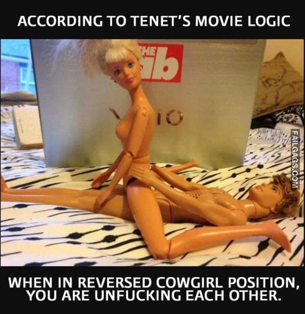 According to Tenets Movie Logic When in Reversed Cowgirl Position You Are Unfucking Each Other Meme