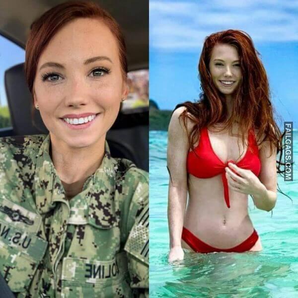 Hot Military Women in and Out Uniforms 14