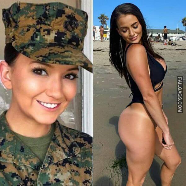 Hot Military Women in and Out Uniforms 7