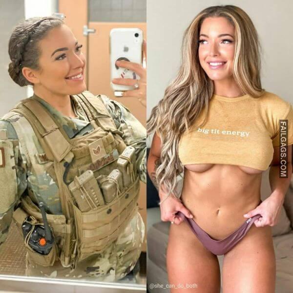 Hot Military Women in and Out Uniforms 8