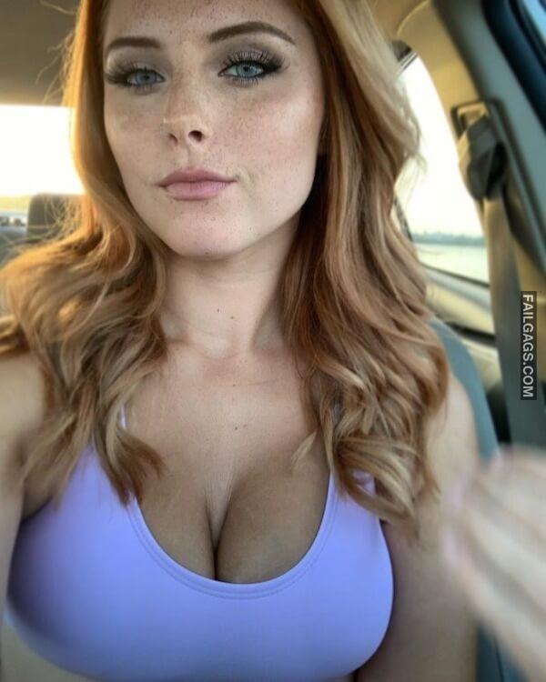Sexy Teen Girls With Big Boobs Taking Car Selfies 4