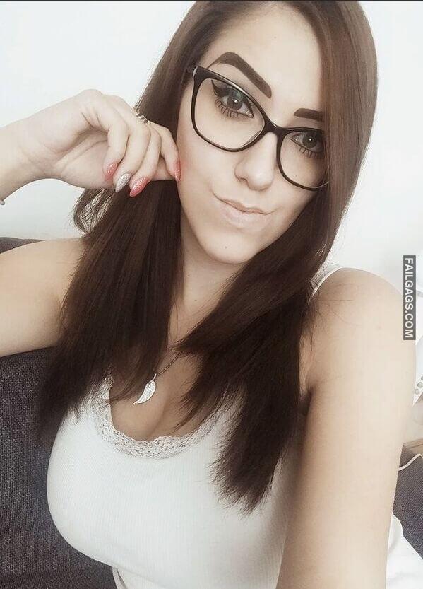 Cute Busty Girls With Glasses Showing Big Boobs 9