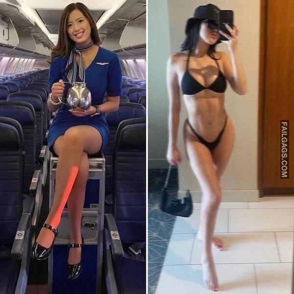 Hot Flight Attendants With Sexy Figure 2
