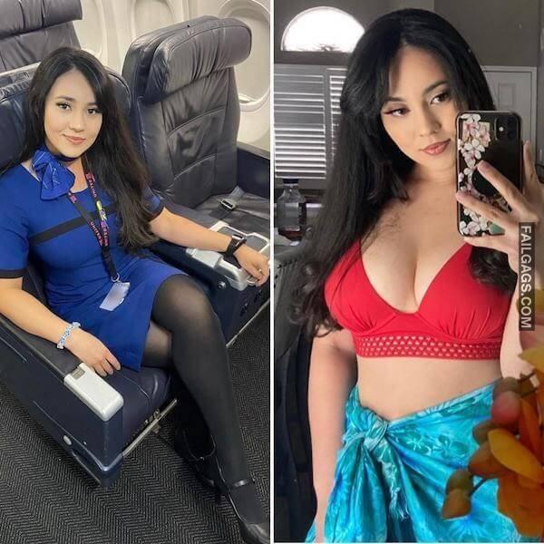 Hot Flight Attendants With Sexy Figure 8