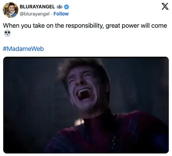 11 Hilarious Tweets About How Hilariously Bad Madame Web Movie Looks (10)
