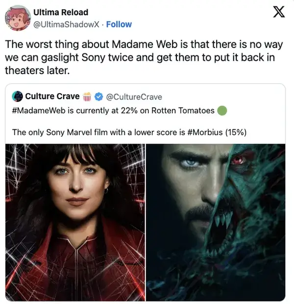 11 Hilarious Tweets About How Hilariously Bad Madame Web Movie Looks (11)